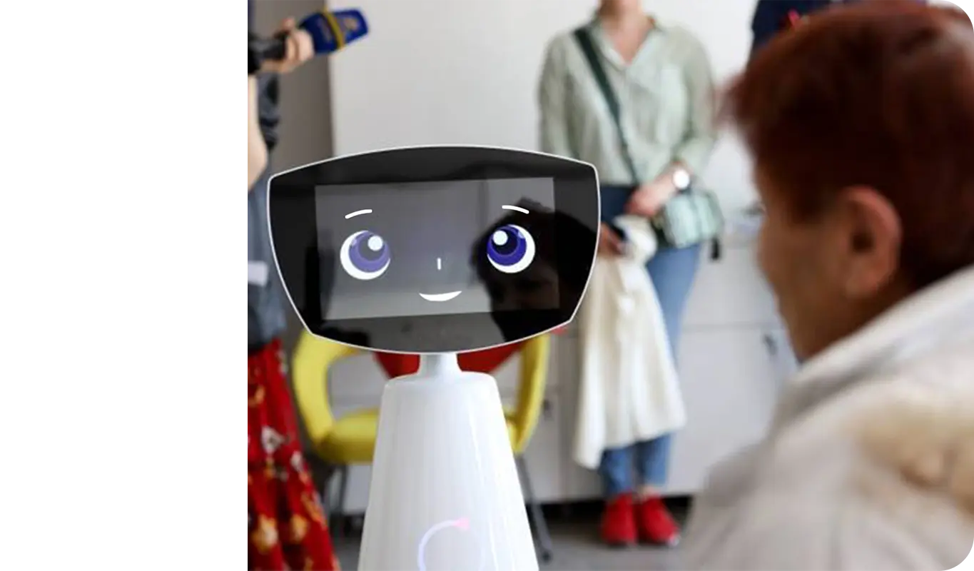 Robin the Robot with a Child