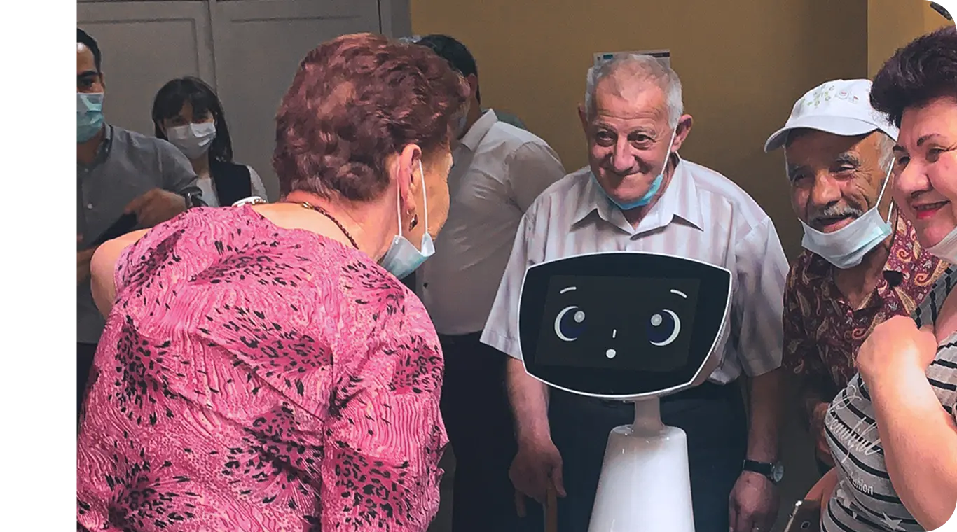 Robin the Robot with a Child