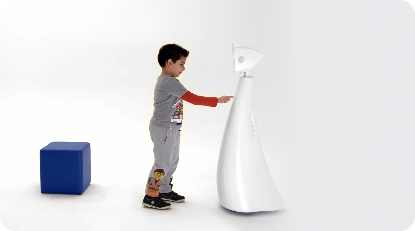 Robin the Robot with a Child