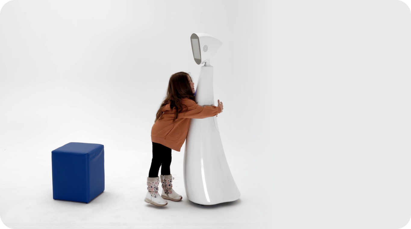 Robin the Robot with a Child